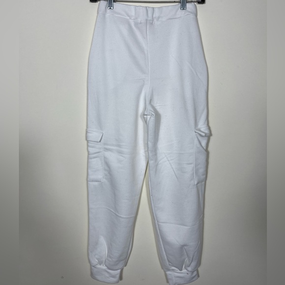 White Cargo Sweats - Picture 4 of 5